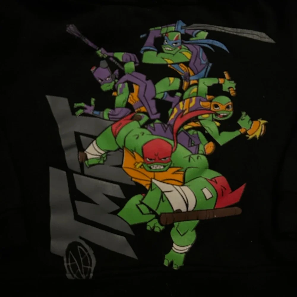 Nickelodeon Teenage Mutant Ninja Turtles Hoodie Pullover Black Size‎ 4 Kids